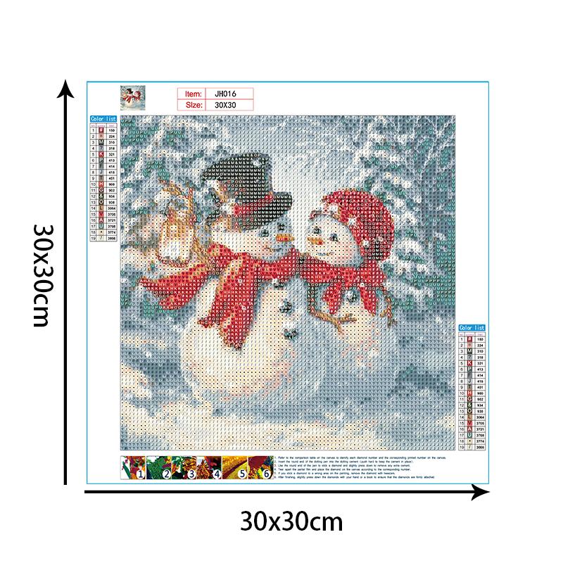 Snowman | Full Round Diamond Painting Kits