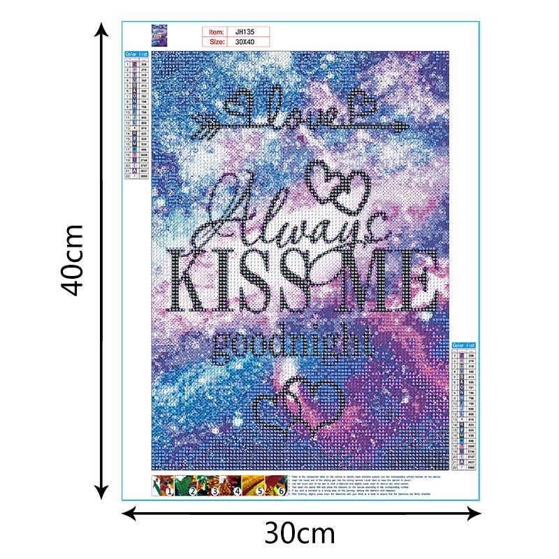 Kiss Me | Full Round Diamond Painting Kits