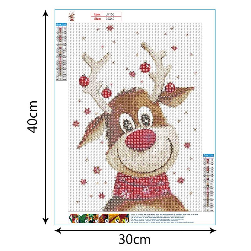 Reindeer | Full Round Diamond Painting Kits