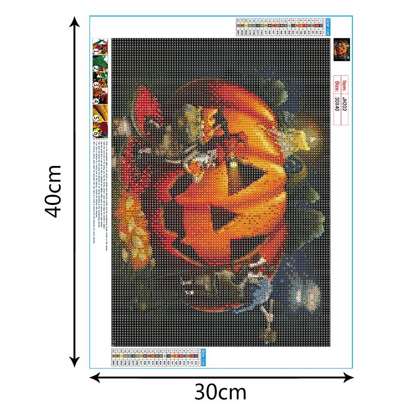 Halloween Pumpkin  | Full Round Diamond Painting Kits