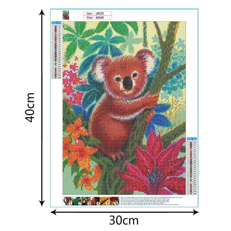 Koala Bear  | Full Round Diamond Painting Kits