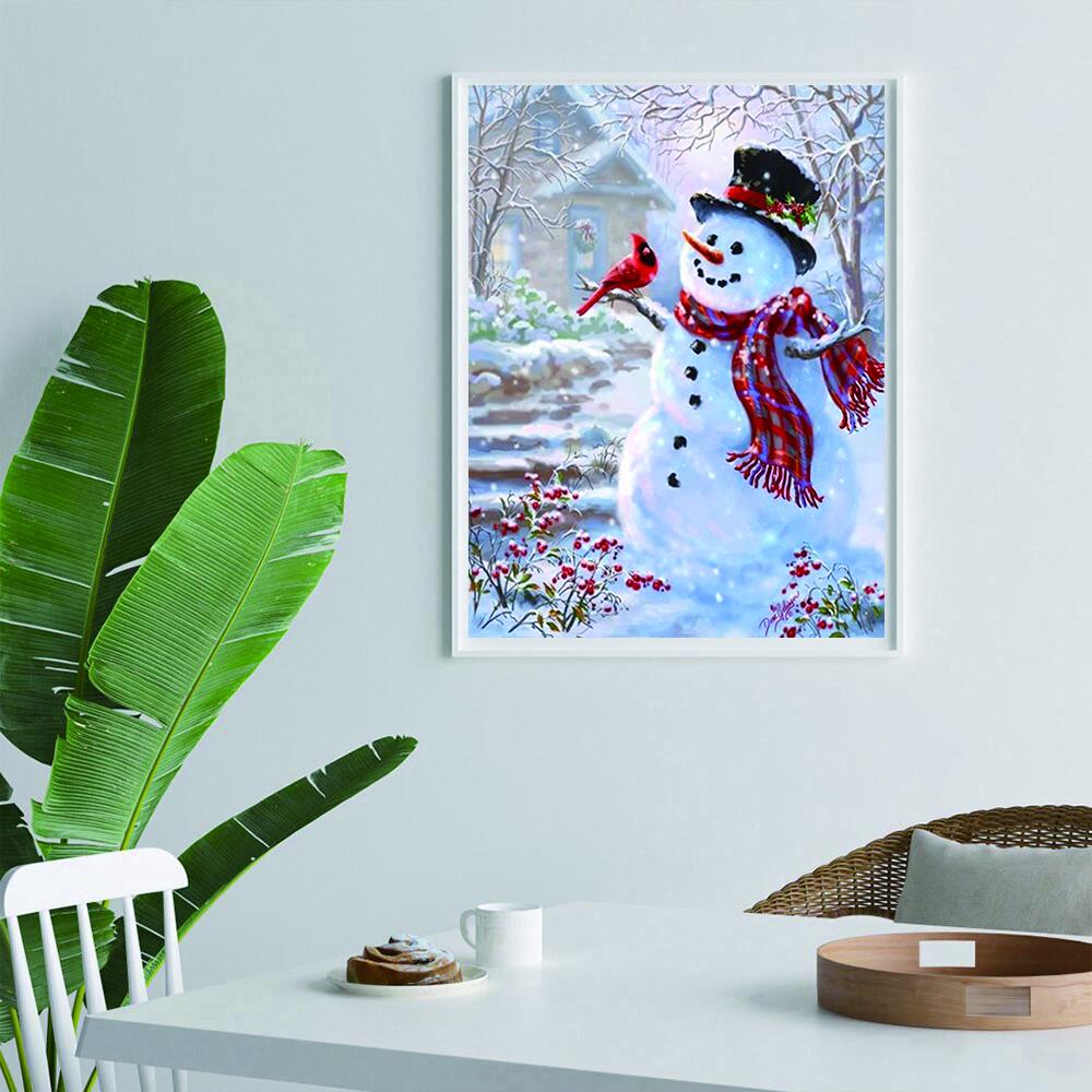 Snowman | Full Round Diamond Painting Kits