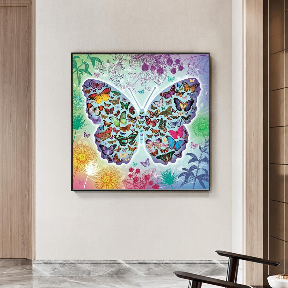 Papillon | Kits complets de peinture au diamant rond