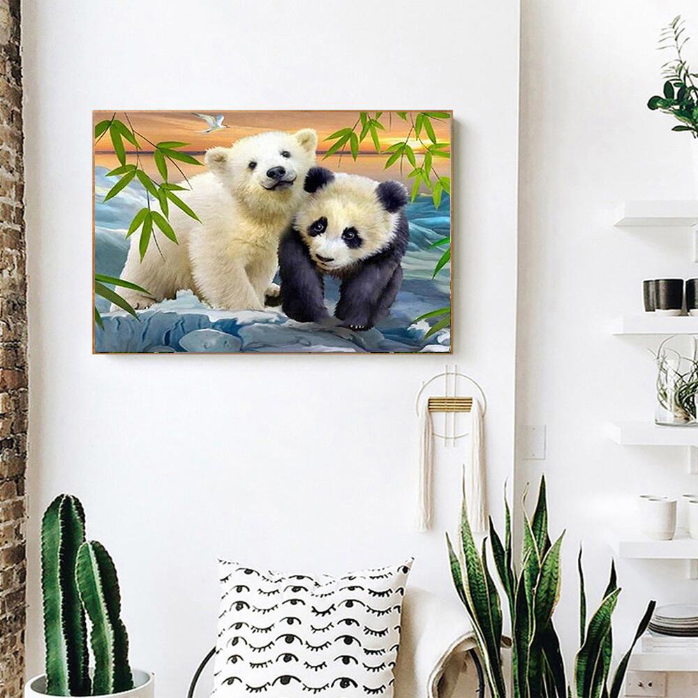 Panda | Kits complets de peinture au diamant rond 