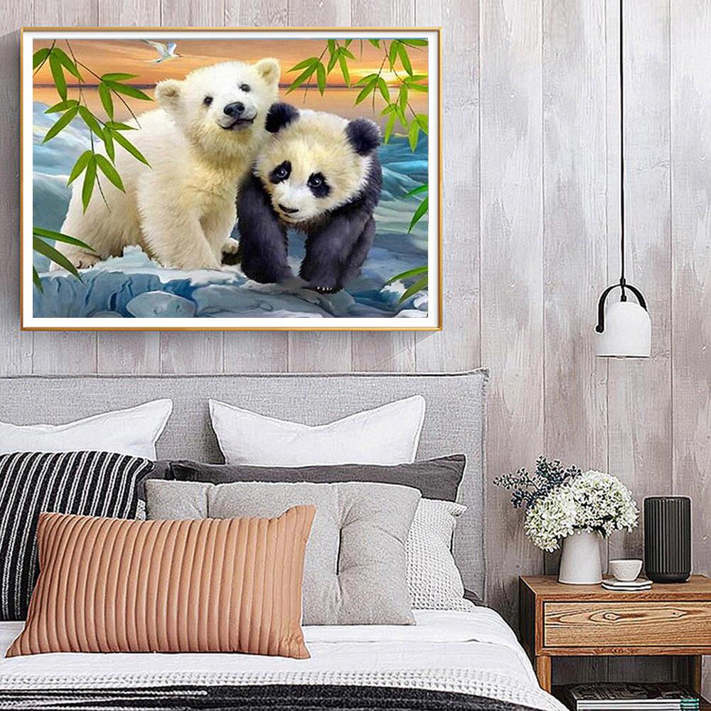 Panda | Kits complets de peinture au diamant rond 