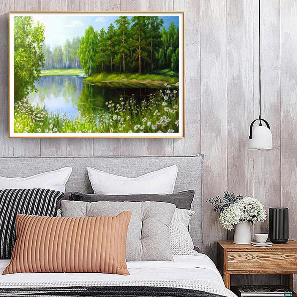 Lake view | Full Round Diamond Painting Kits