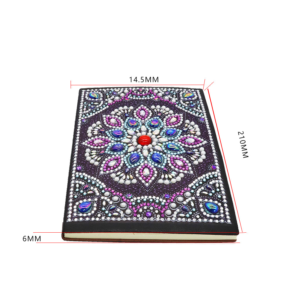 A5 5D Notebook DIY Part Special Shape Rhinestone Diary Book | Flower