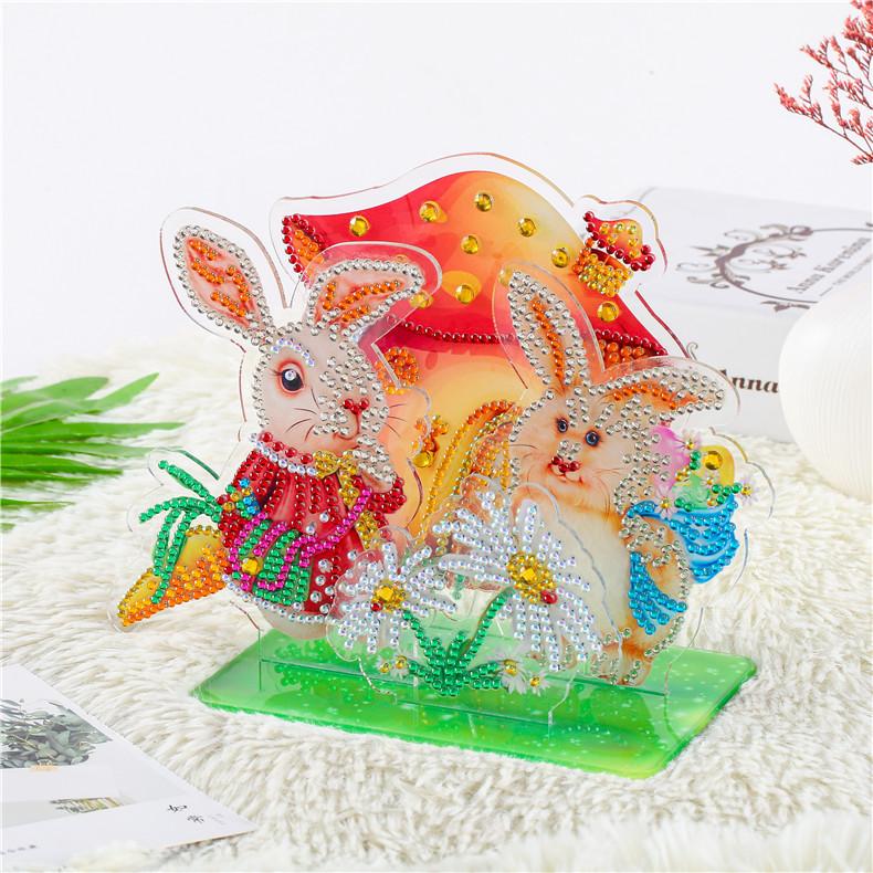 DIY three-dimensional painting | Mouse couple (15cmX14cm)