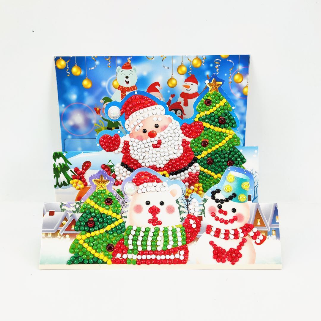 5D DIY Diamond Painting Greeting Card Special Shaped Birthday Xmas Gift