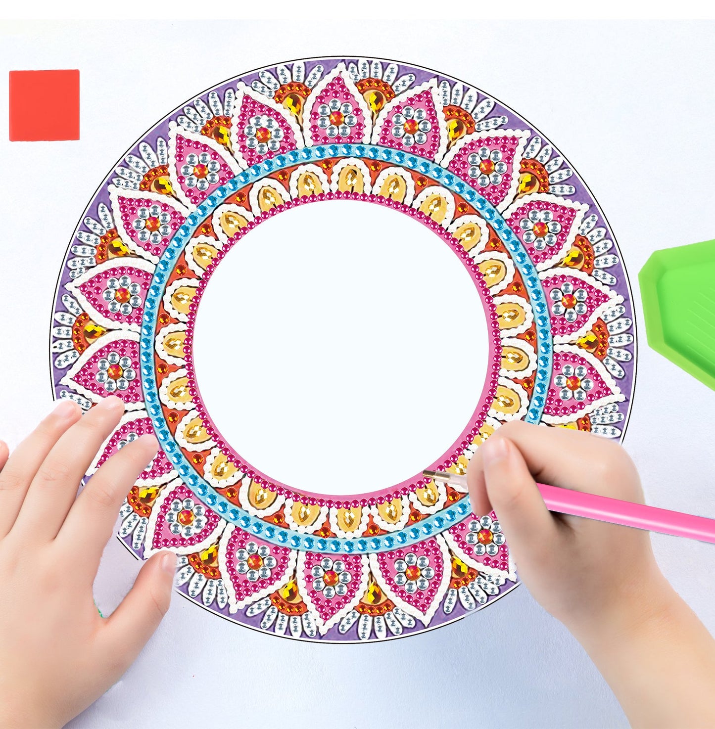 DIY diamond painting Mandala Mirror