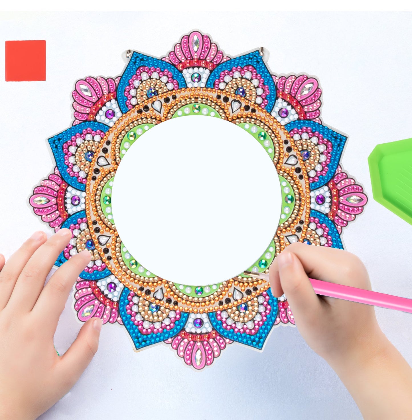 DIY diamond painting Mandala Mirror