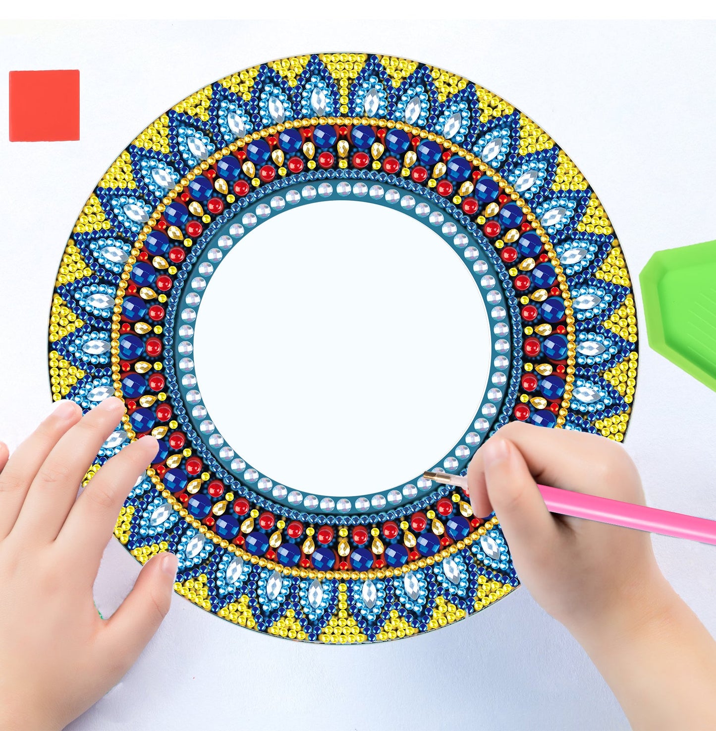 DIY diamond painting Mandala Mirror