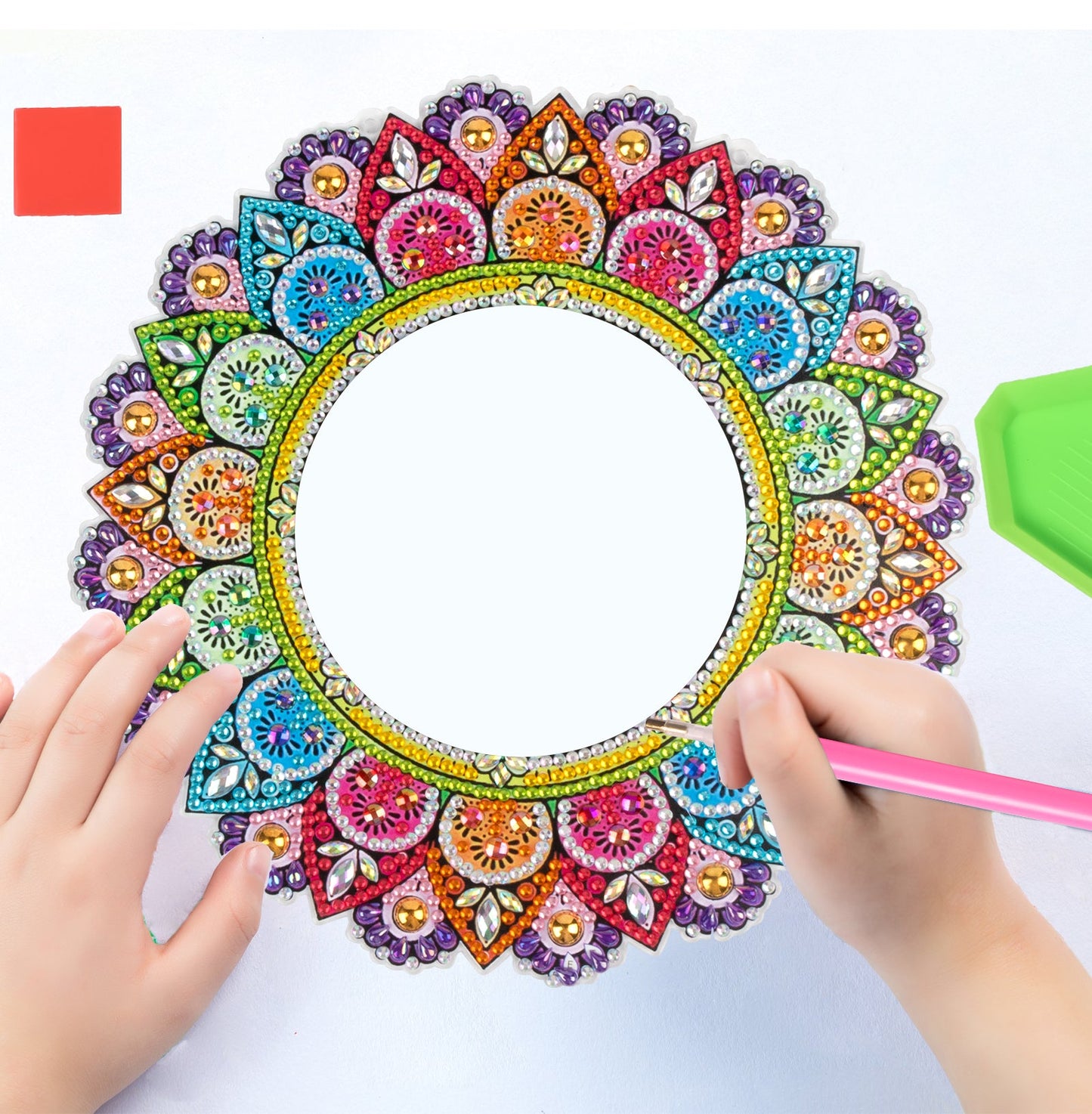 DIY diamond painting Mandala Mirror