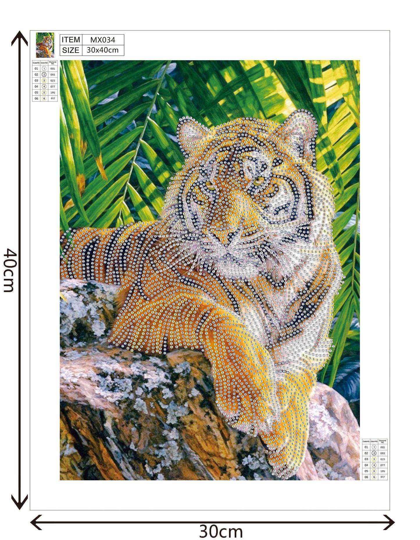 Tiger | Special Shaped Diamond Painting Kits