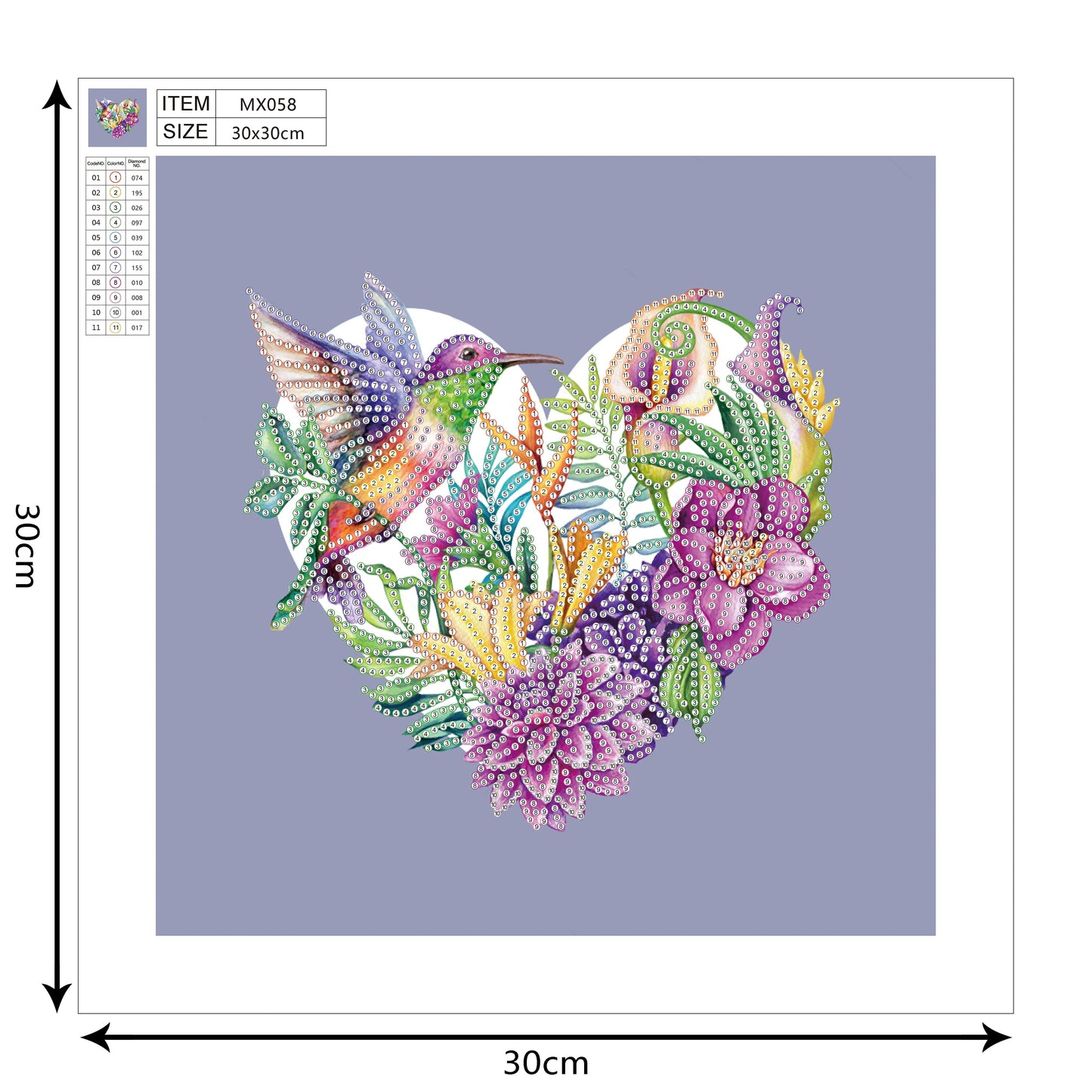 Love Flower | Special Shaped Diamond Painting Kits