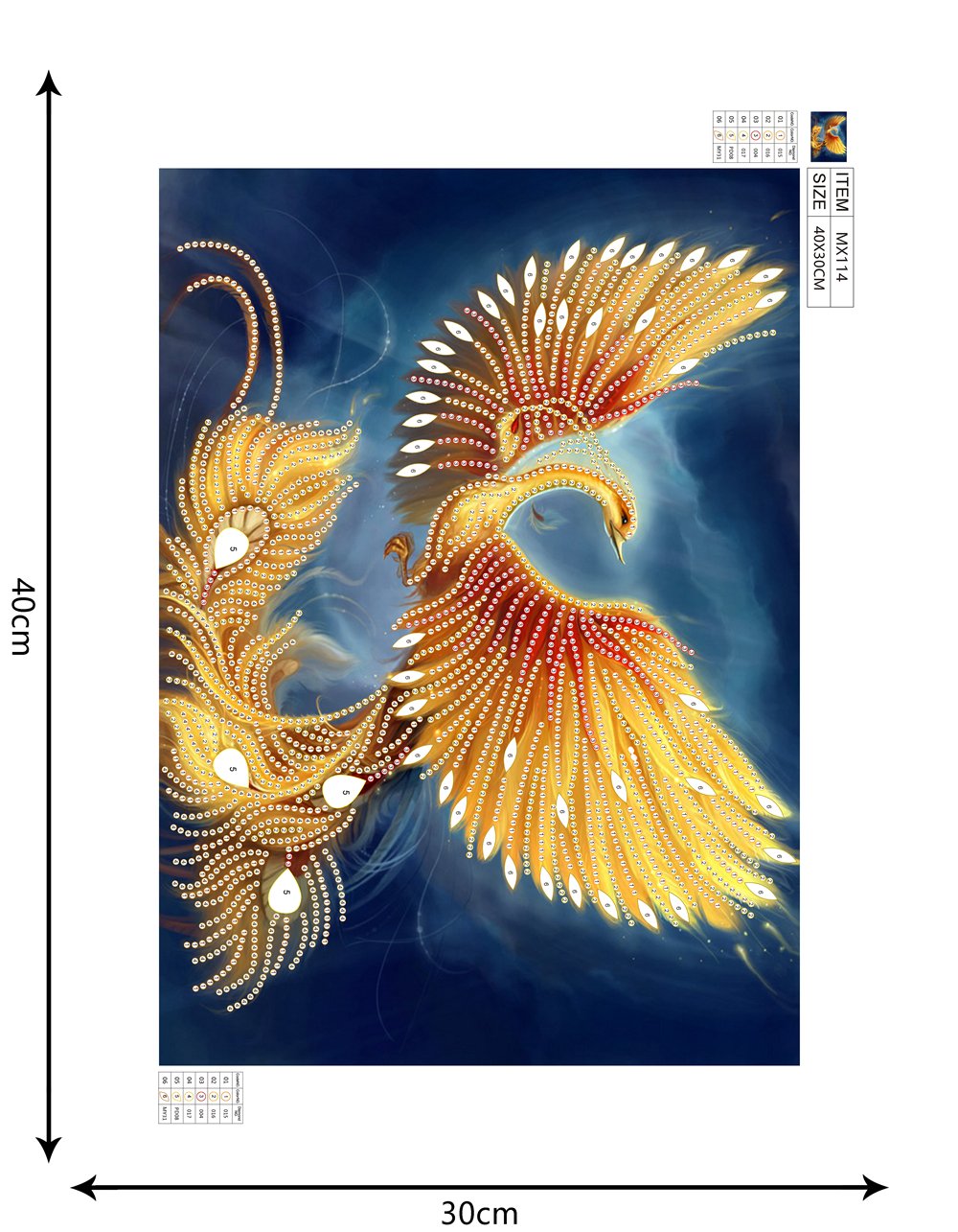 Phoenix | Special Shaped Diamond Painting Kits