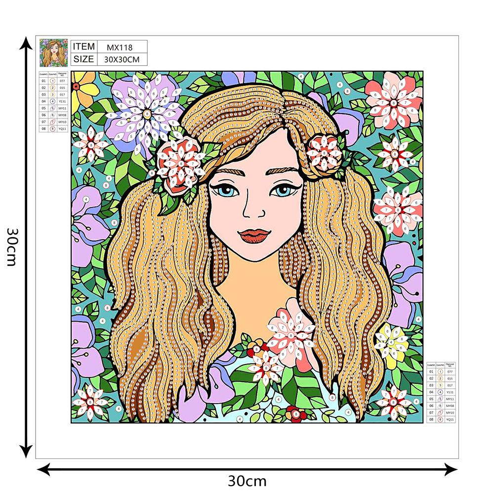 Yellow girl | Special Shaped Diamond Painting Kits