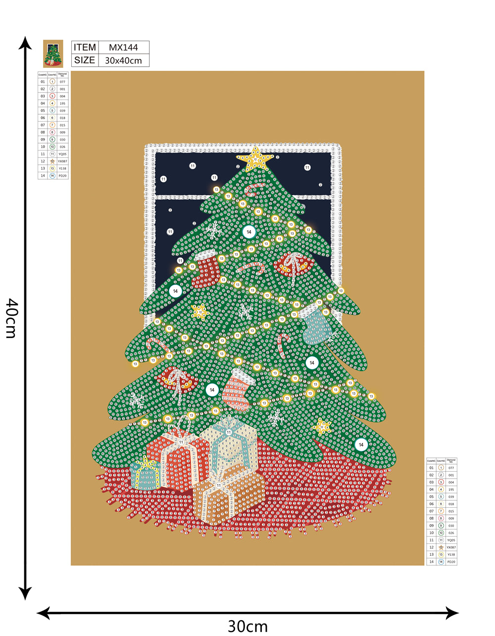 Christmas tree | Special-shaped diamond painting kit