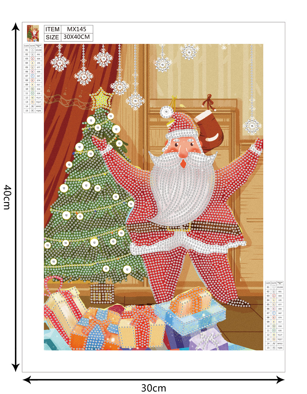 Santa Claus | Special Shaped Diamond Painting Kit