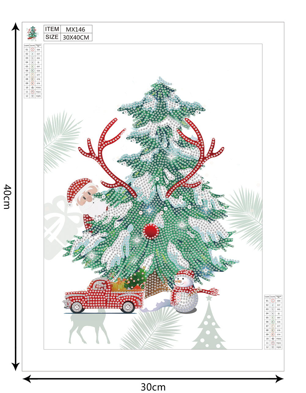 Christmas tree | Special-shaped diamond painting kit