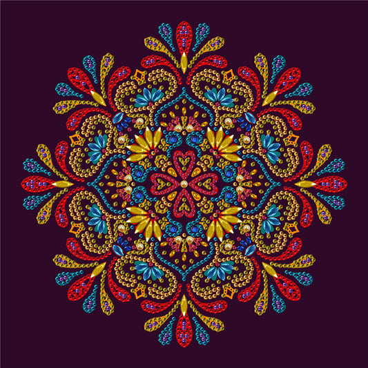 Mandala Flower | Special Shaped Diamond Painting Kit