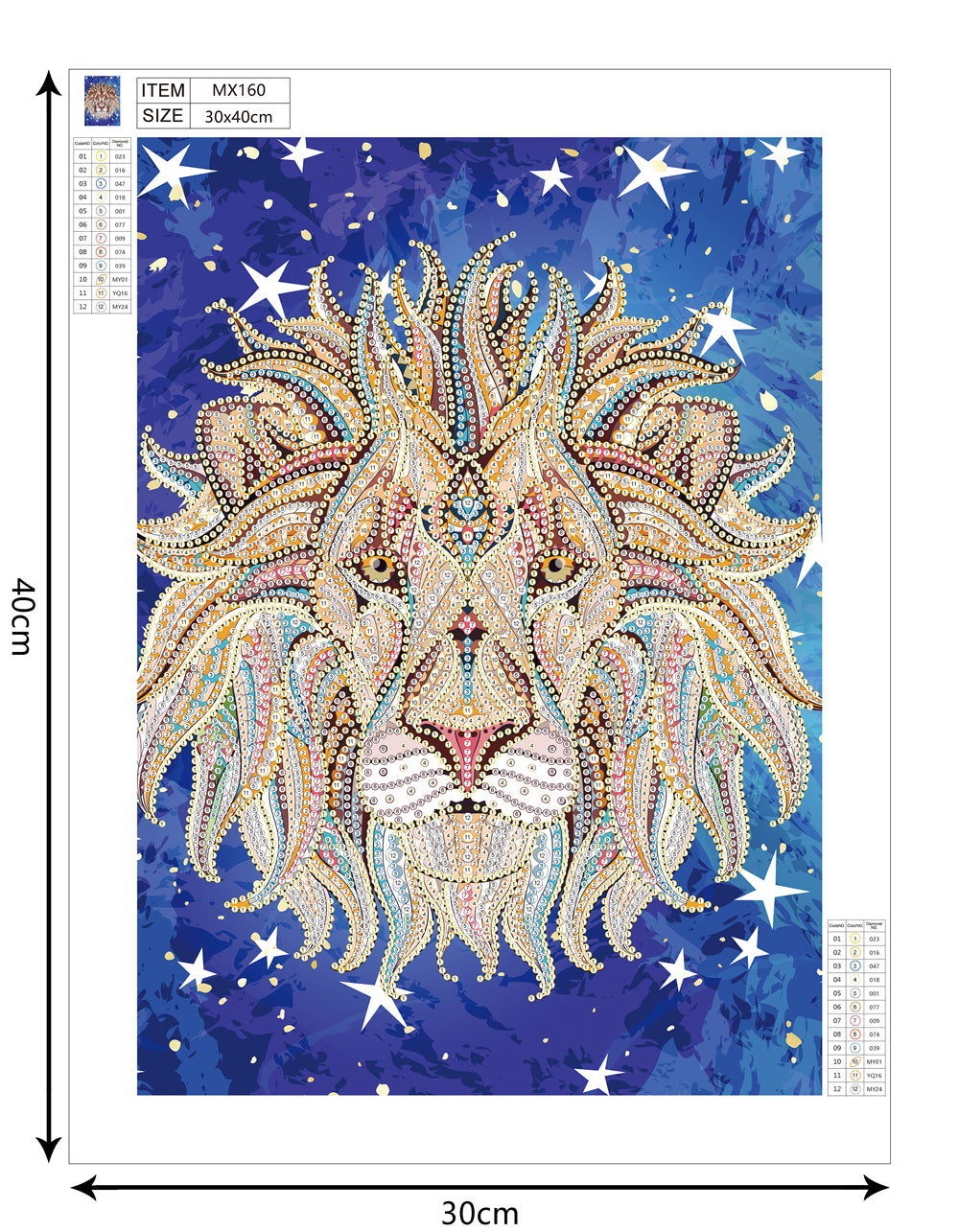 Lion | Special Shaped Diamond Painting Kit