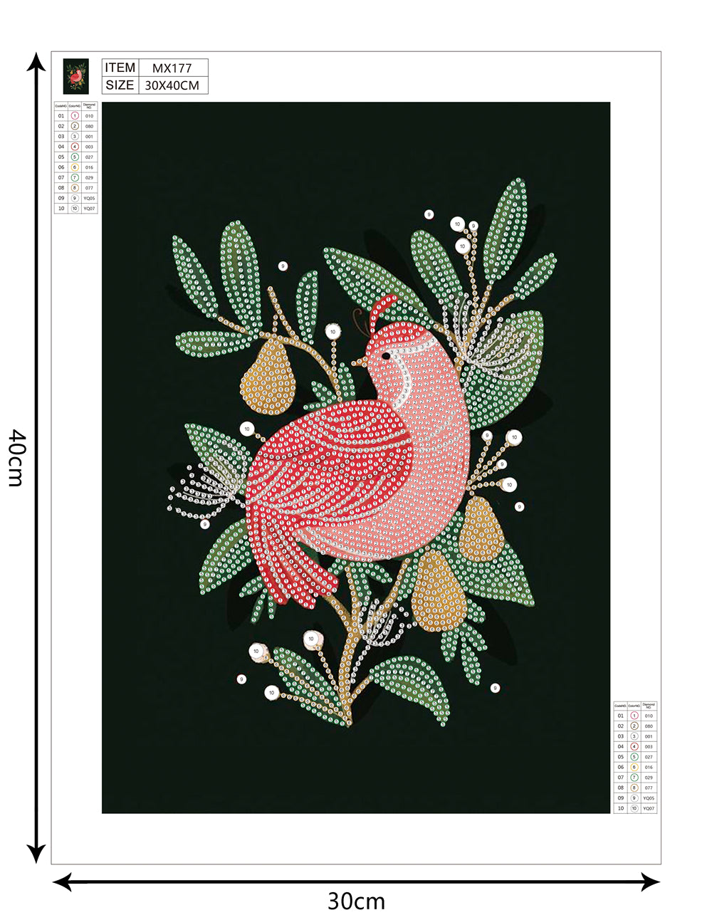Pink Bird | Special Shaped Diamond Painting Kit