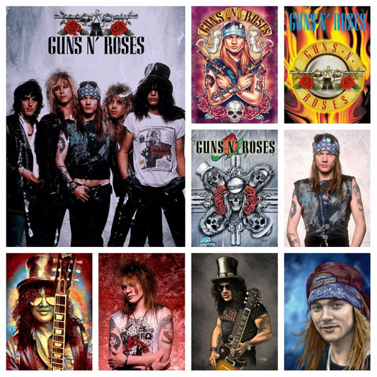 Guns N' Roses | Full Round/Square Diamond Painting Kits