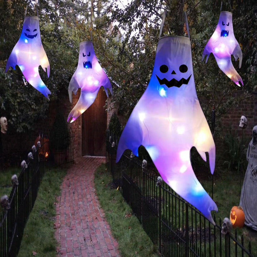 DIY Halloween LED Outdoor Light Luminous Ghost Hair Dryer Horror