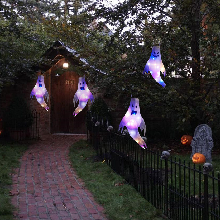 DIY Halloween LED Outdoor Light Luminous Ghost Hair Dryer Horror