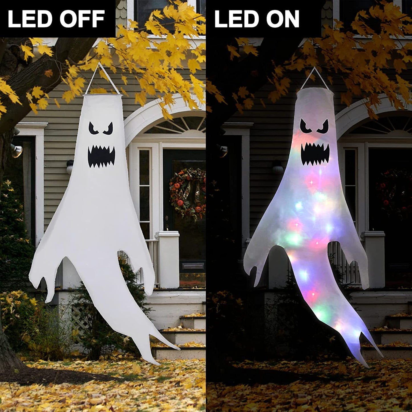 DIY Halloween LED Outdoor Light Luminous Ghost Hair Dryer Horror