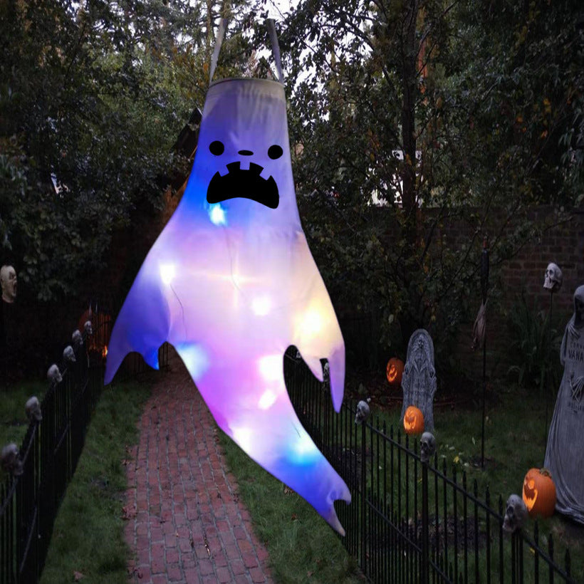 DIY Halloween LED Outdoor Light Luminous Ghost Hair Dryer Horror