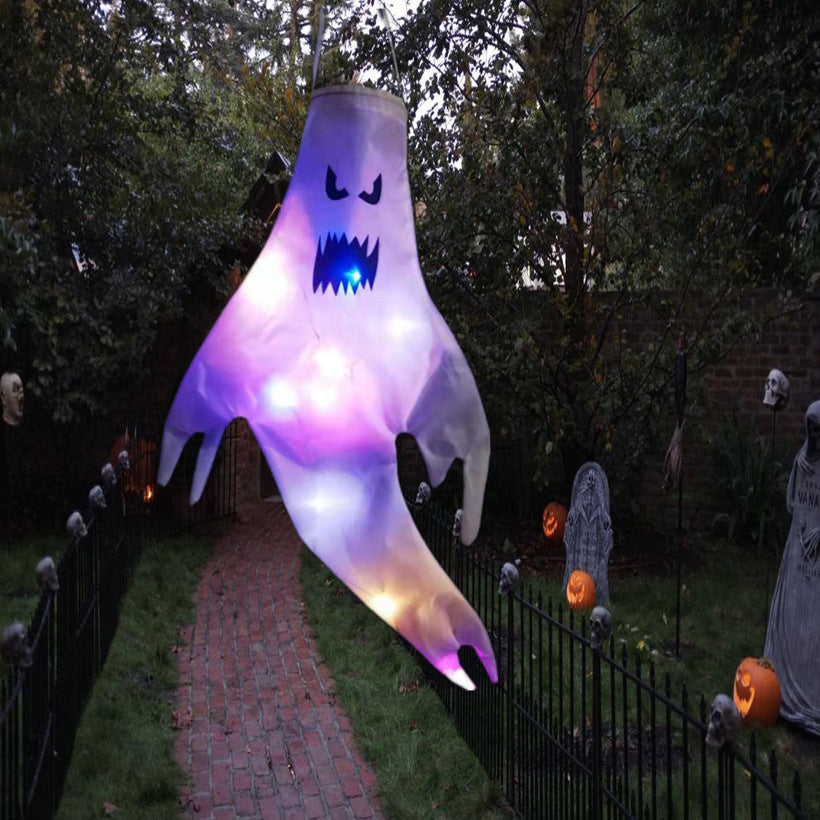 DIY Halloween LED Outdoor Light Luminous Ghost Hair Dryer Horror