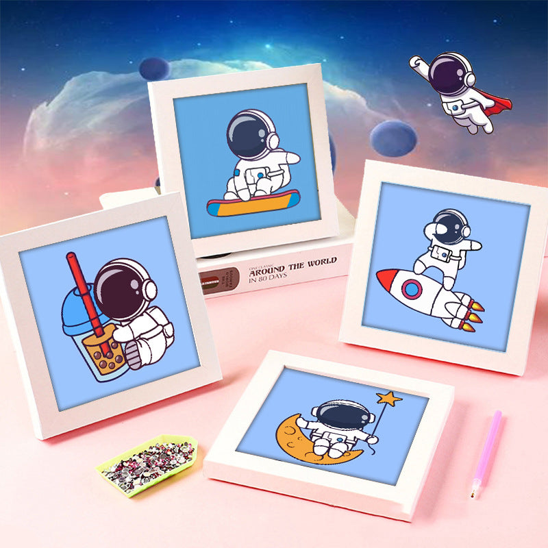 Astronauts | Crystal Rhinestone Diamond Painting Kits for children