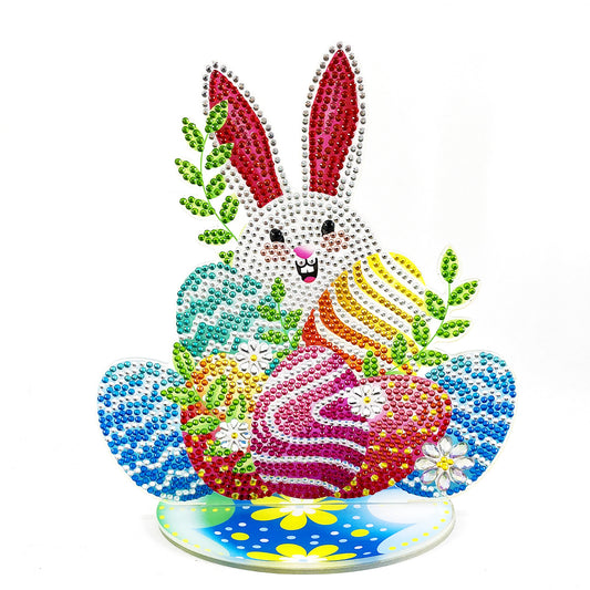 Easter Decoration card (Without light string) | rabbit | diamond painting