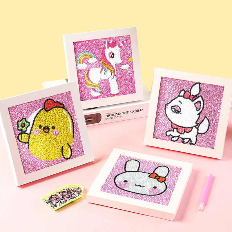 Lapin | Kits de peinture diamant strass cristal pour enfants