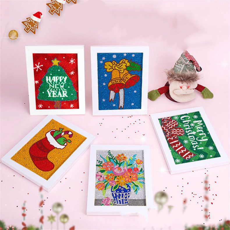 Noël | Kits de peinture diamant strass cristal pour enfants