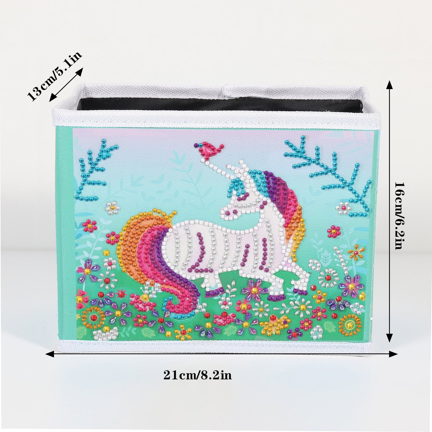 DIY Special Shaped Diamond Painting Unicorn Cloth Home Storage Box