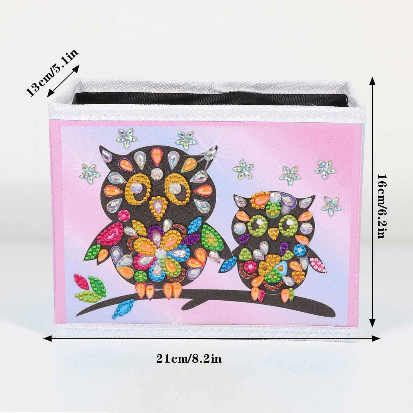 DIY Special Shaped Diamond Painting Owl Cloth Home Storage Box