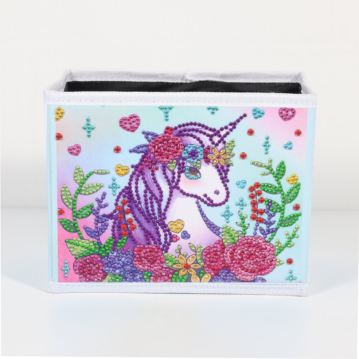 DIY Special Shaped Diamond Painting Unicorn Cloth Home Storage Box