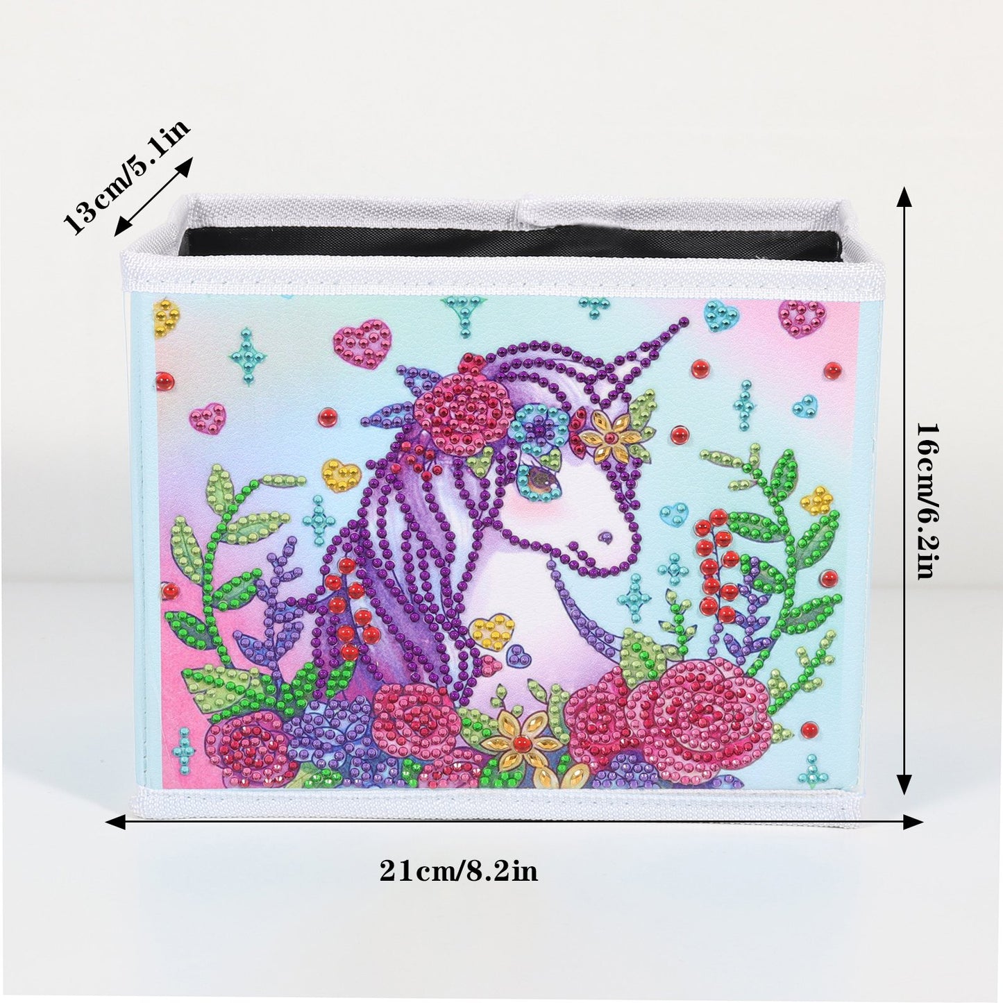 DIY Special Shaped Diamond Painting Unicorn Cloth Home Storage Box