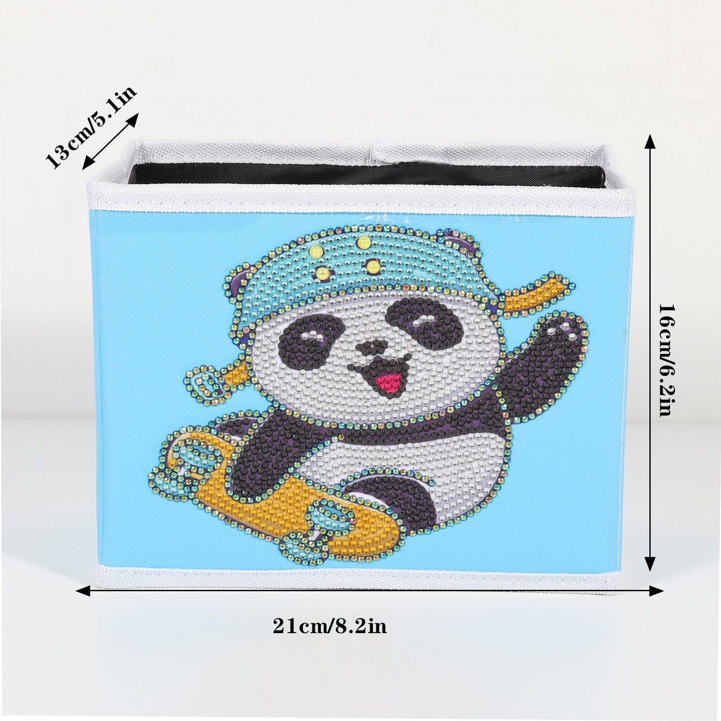 DIY Special Shaped Diamond Painting Panda Cloth Home Storage Box