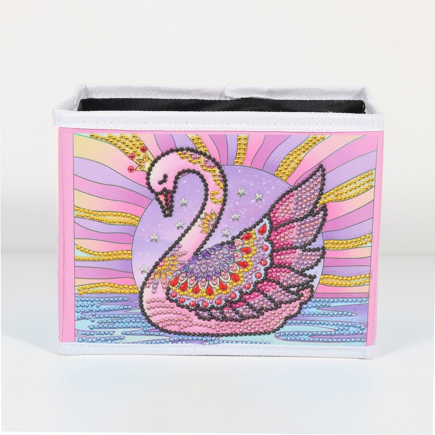 DIY Special Shaped Diamond Painting Swan Cloth Home Storage Box