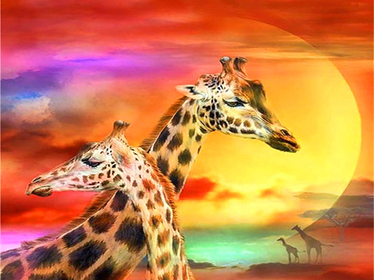 giraffe | Full Round Diamond Painting Kits