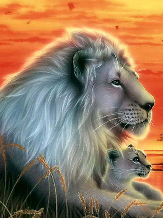 Lion | Full Round Diamond Painting Kits