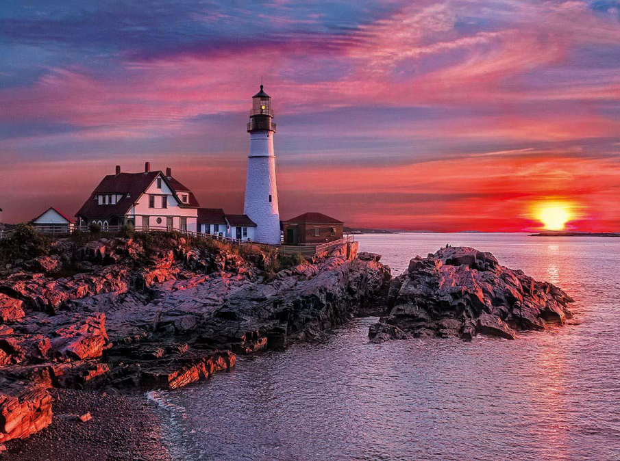 lighthouse Scenery | Full Round Diamond Painting Kits