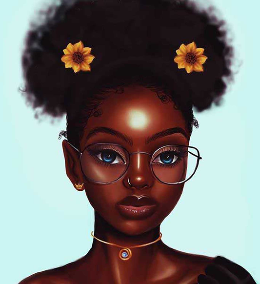 African girl | Full Round Diamond Painting Kits