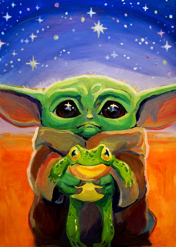 Yoda | Full Round Diamond Painting Kits