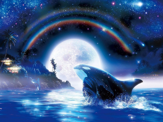 Killer Whale | Full Round Diamond Painting Kits