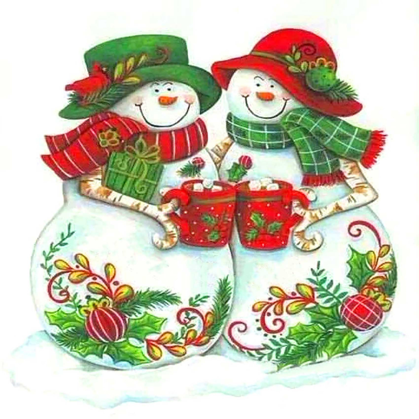 Christmas snowman | Full Round Diamond Painting Kits